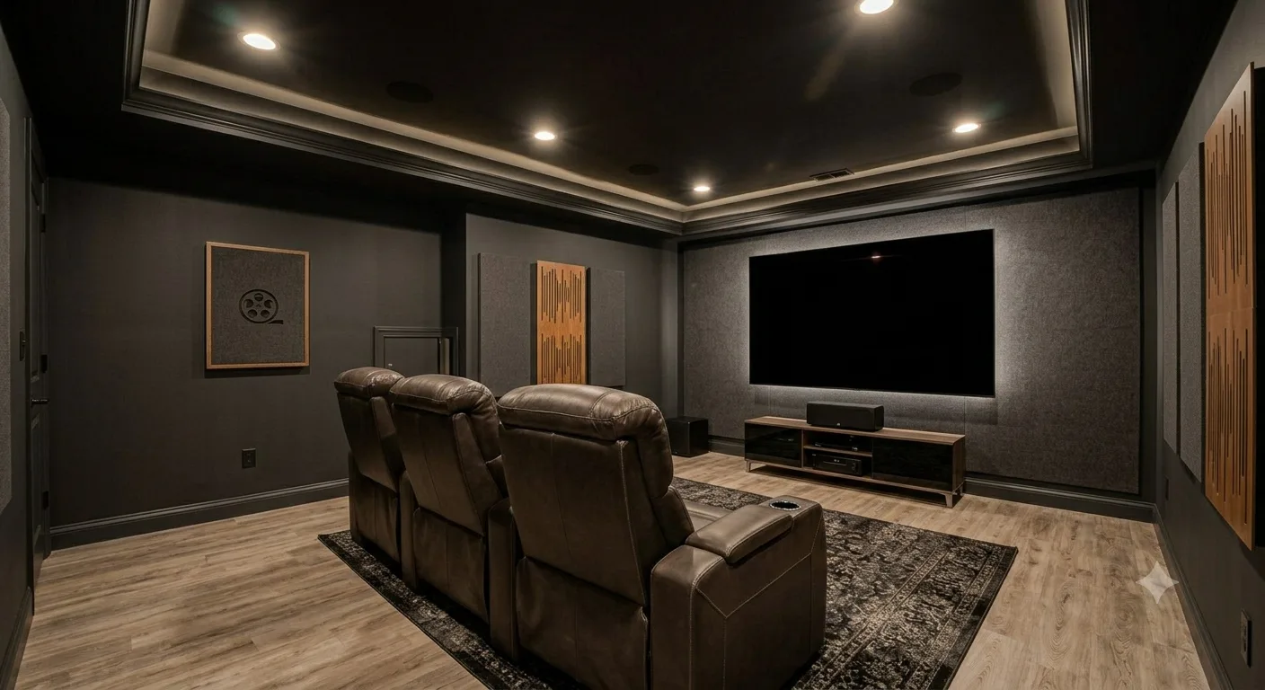 Basement home theater Manchester NH