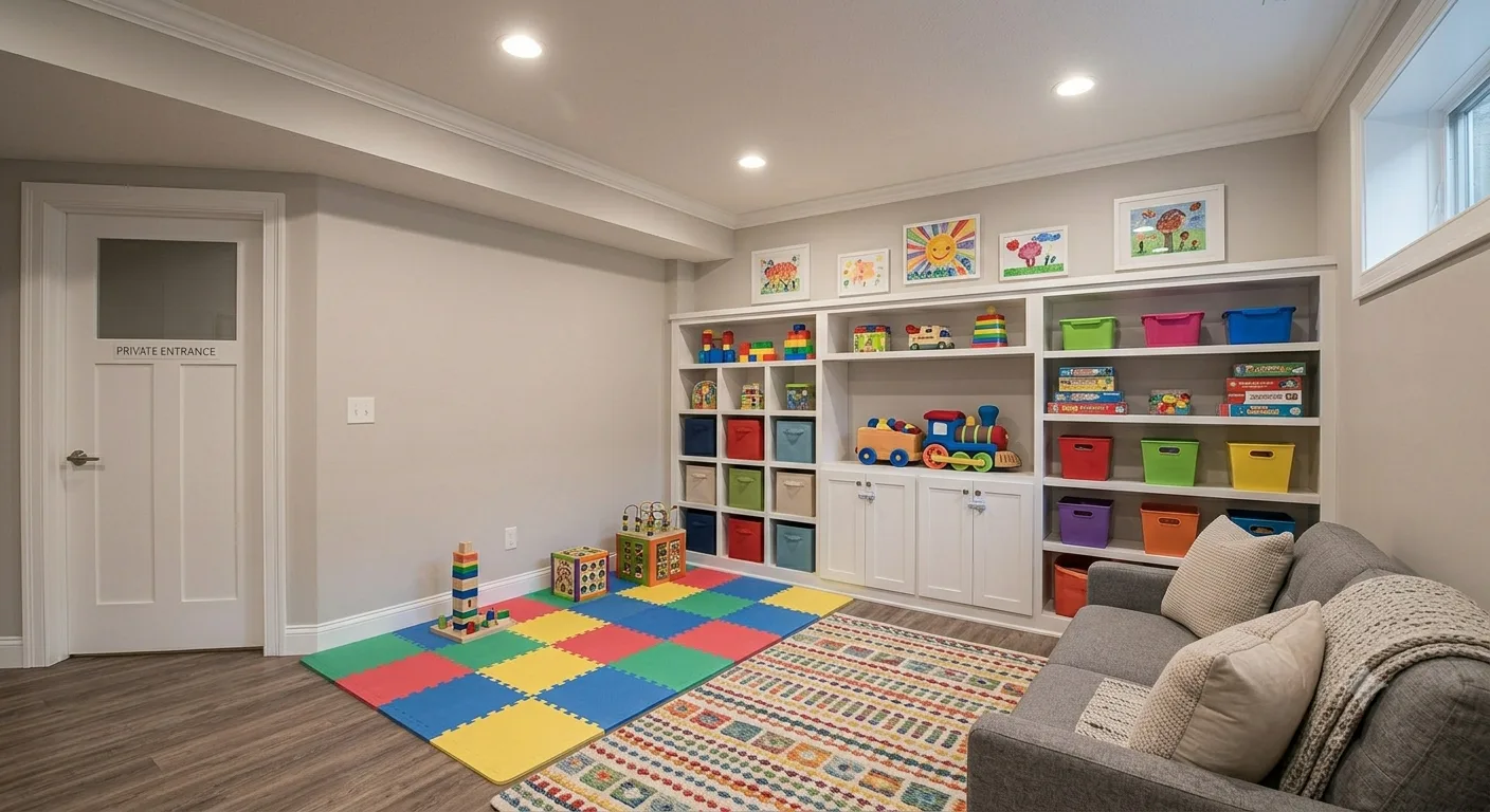 Basement playroom Manchester, NH
