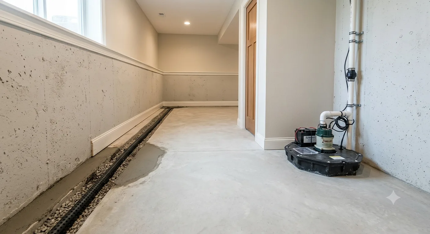 Basement waterproofing Manchester NH